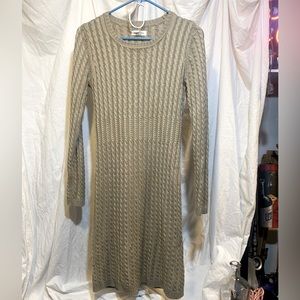 Calvin Klein sweater dress tan size small